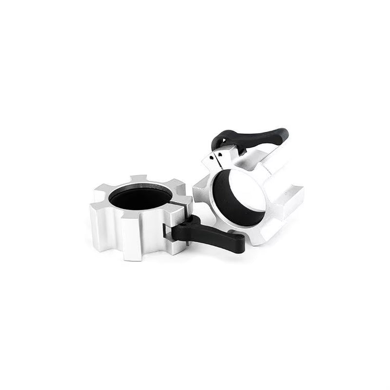5CM Aluminum Alloy Barbell Clamps Quick Release Bar Lock Barbell Clip Weightlifting Exercise Collar Fitness Training Accessories