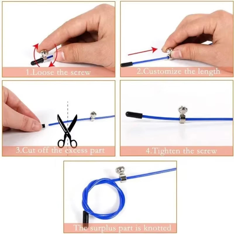 Crossfit Jump Rope Professional Speed Bearing Skipping Fitness Workout Training Equipement MMA Boxing Home Exercise