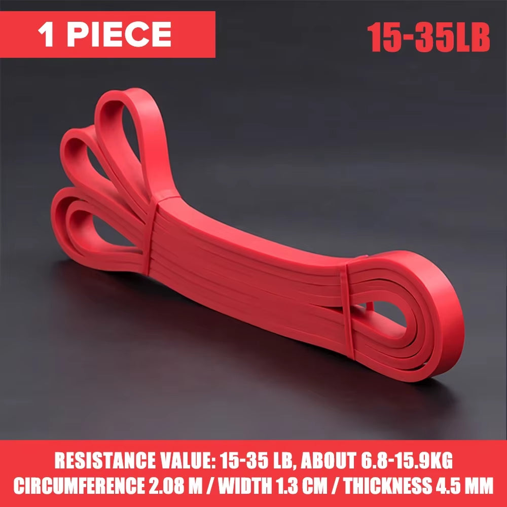 Heavy Duty Latex Resistance Band for Exercise Elastic Band Sport Strength Pull up Assist Band Workout Pilates Fitness Equipment