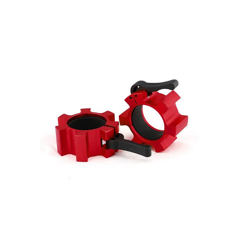 5CM Aluminum Alloy Barbell Clamps Quick Release Bar Lock Barbell Clip Weightlifting Exercise Collar Fitness Training Accessories