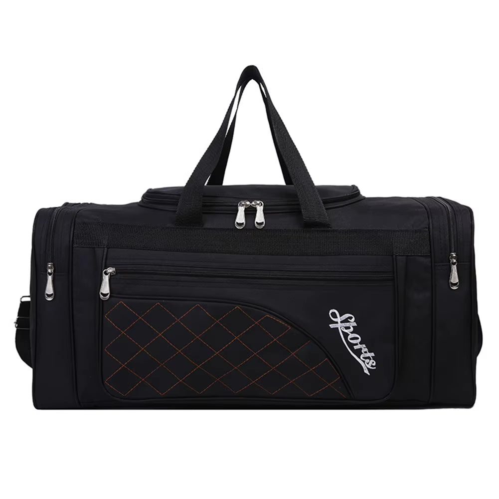 Oxford Sports Backpack Purse Large Capacity Fitness Training Bag Multifunctional Wear-Resistant Side Zippers for Travel Swimming