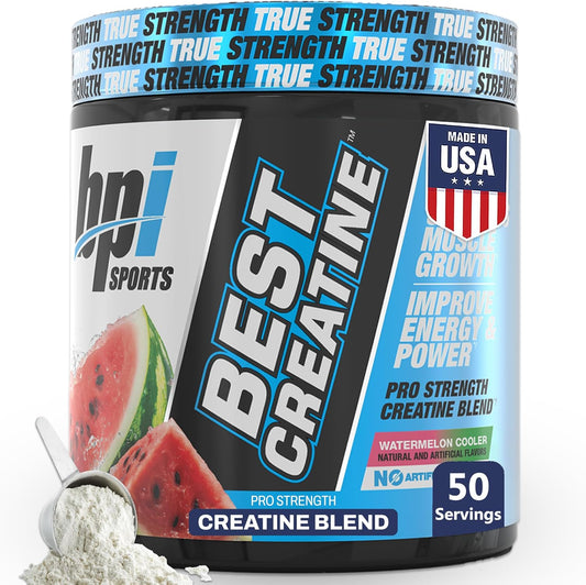 Best Creatine - Creatine Monohydrate Powder for Men & Women, Himalayan Salt - Strength, Pump, Muscle Growth, Muscle Definition - No Bloat - Watermelon Cooler - 50 Servings - 10.58 Ounce